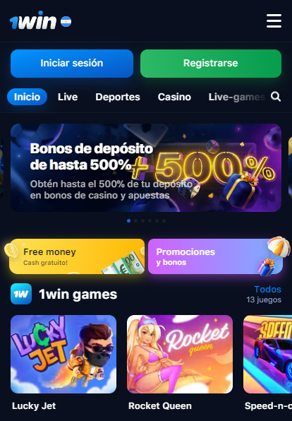 En 1win puedes apostar en deportes y jugar en el casino a través de tu dispositivo móvil